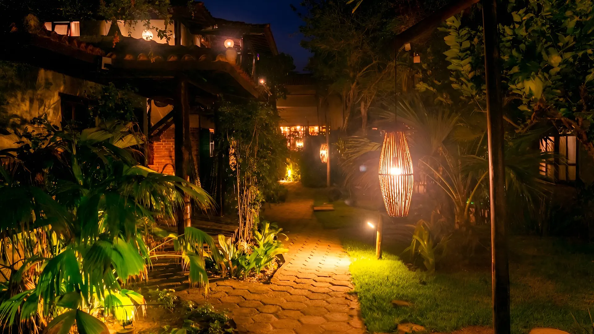 Jardins e caminhos da Villa Zena